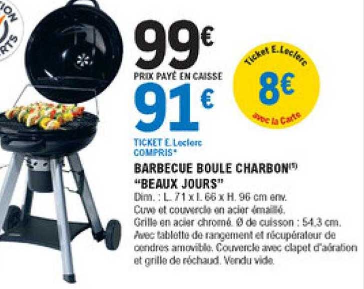 barbecue boule charbon "beaux jours"