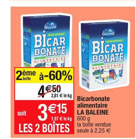 Bicarbonate Alimentaire La Baleine