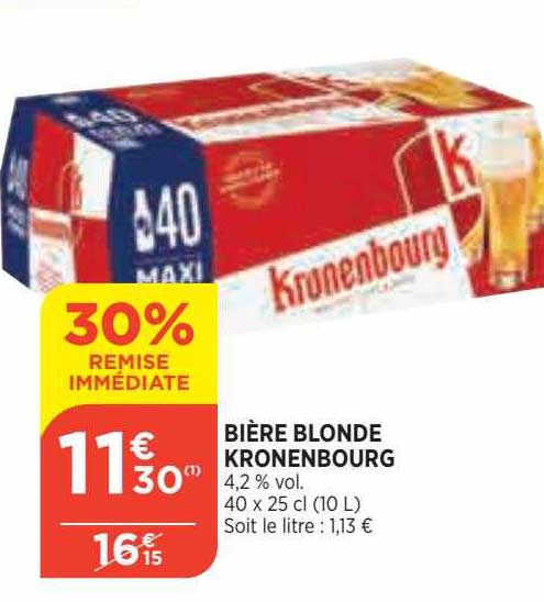 Bière Blonde Kronenbourg