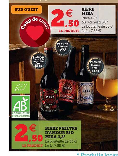bière mira bière philtre d'amour bio mira 4.2°