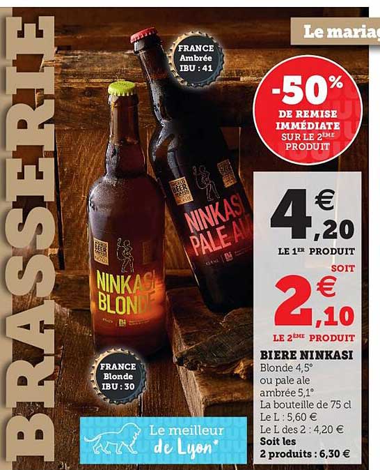 Bière Ninkasi -50% De Remise Immédiate Sur Le 2ème Produit
