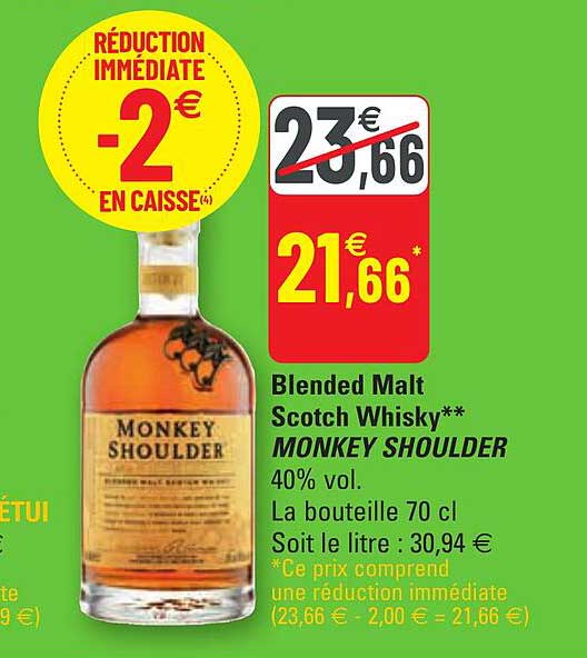 blended malt scotch whisky monkey shoulder