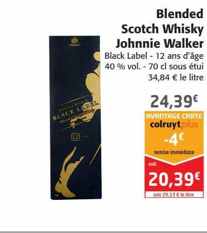 blended scotch whisky johnnie walker