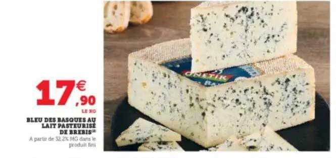 bleu des basques au lait pasteurisé de brebis