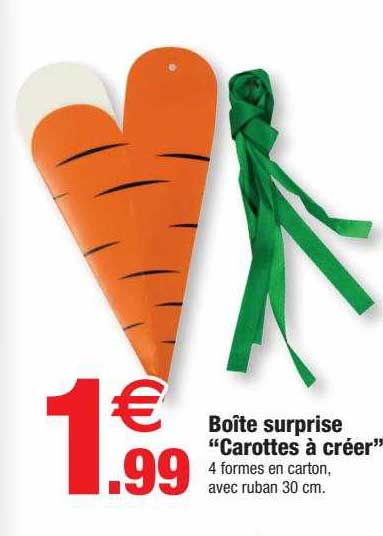 boîte surprise "carottes à créer"
