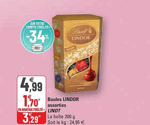 Boules Lindor Assorties Lindt