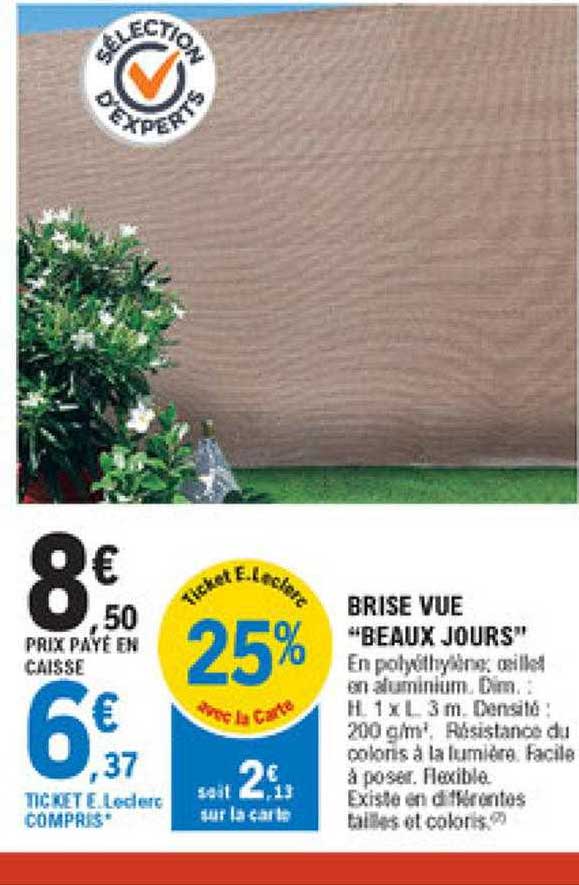 brise vue "beaux jours"