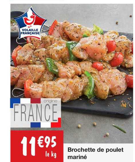Brochette De Poulet Mariné