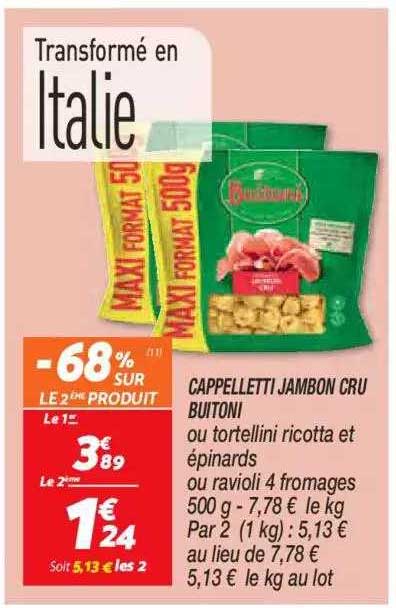 Cappelletti Jambon Cru Buitoni