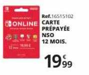 carte prépayée ns0 12 mois