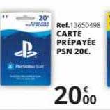 carte prépayée psn