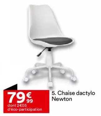 chaise dactylo newton