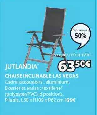 Chaise Inclinable Las Vegas Jutlandia