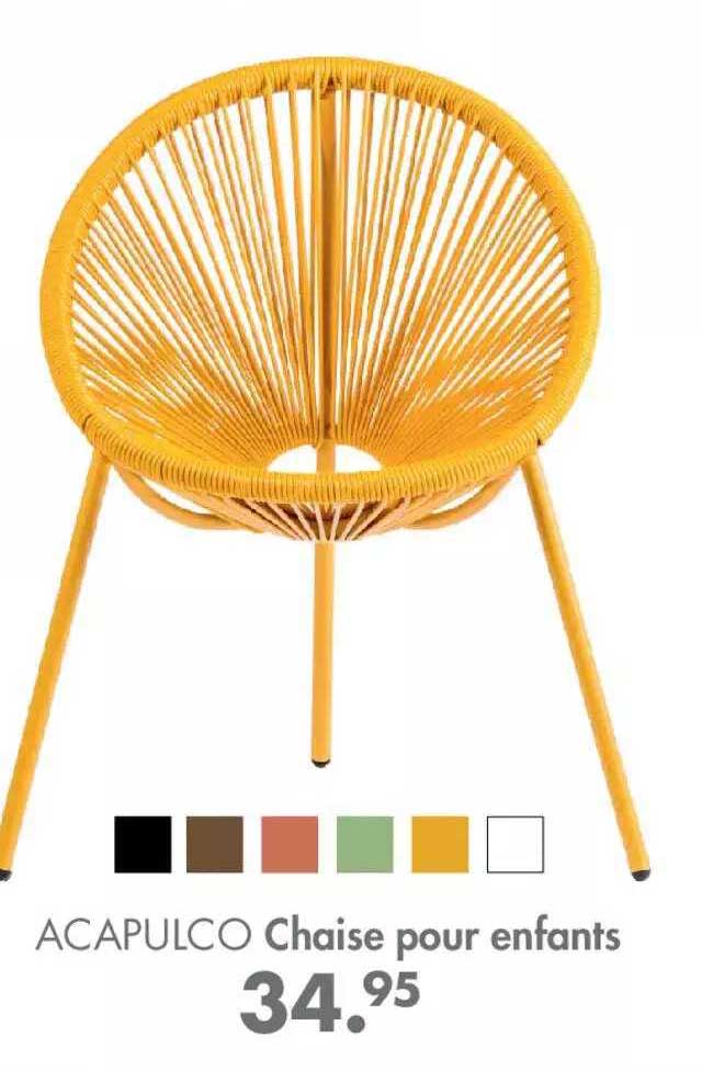 chaise pour enfants acapulco