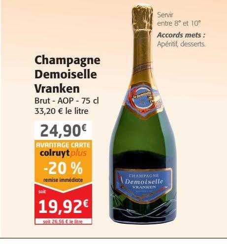Champagne Demoiselle Vranken Brut Aop