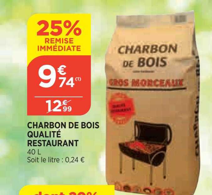 charbon de bois qualité restaurant