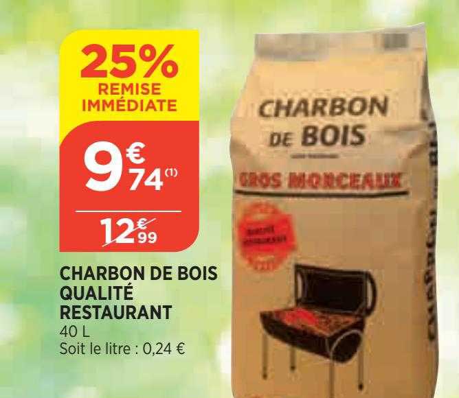 charbon de bois qualité restaurant