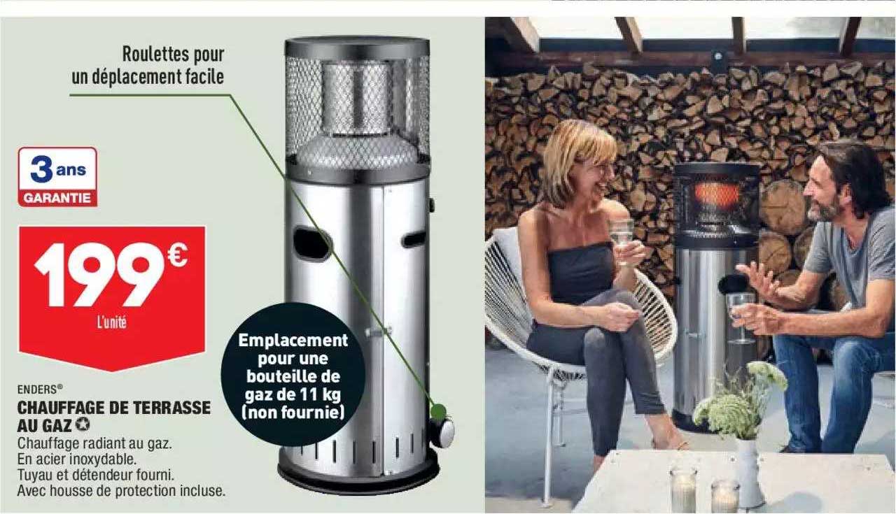 chauffage de terrasse au gaz enders