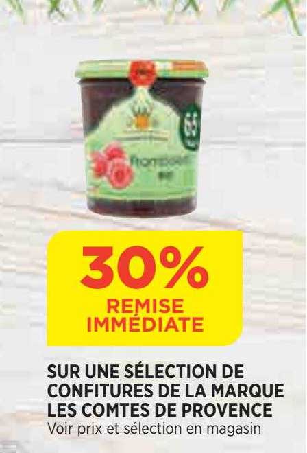 confitures de la marque les comtes de provence