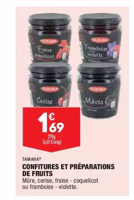 Confitures Et Préparations De Fruits Tamara