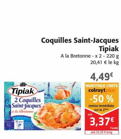 Coquilles Saint-jacques Tipiak
