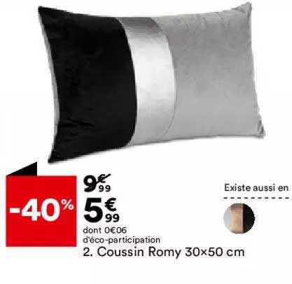 coussin romy 30 x 50 cm