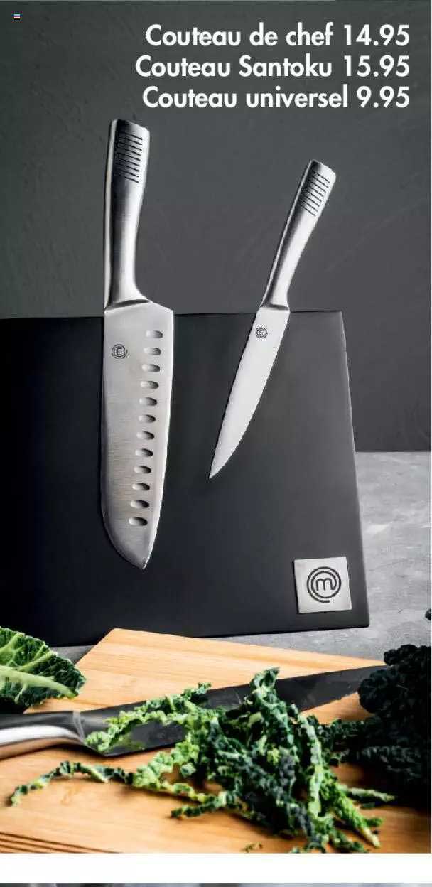 couteau de chef, couteau santoku, couteau universel