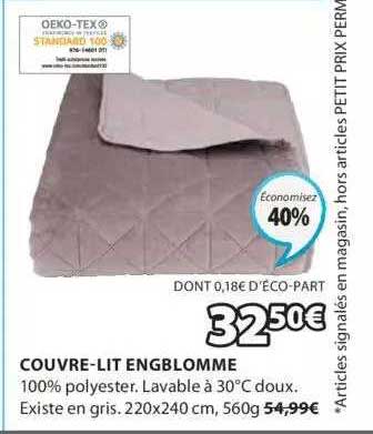 couvre-lit engblomme