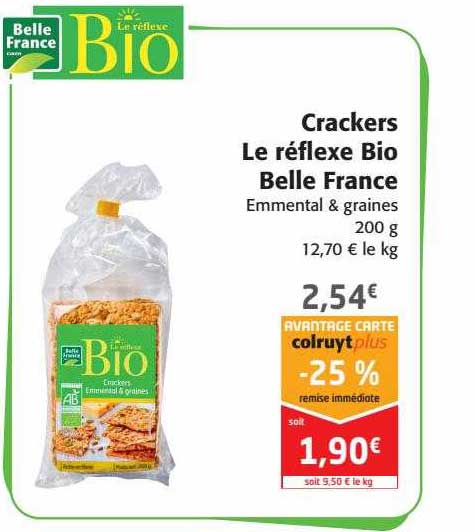 crackers le réflexe bio belle france