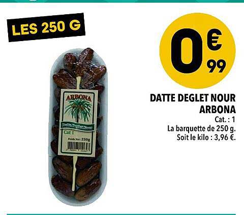 datte deglet nour arbona