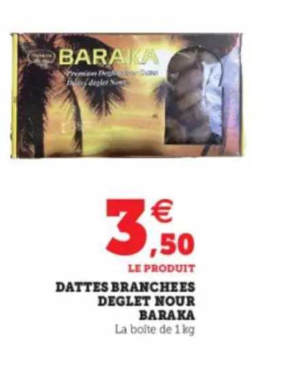 dattes branchées deglet nour baraka