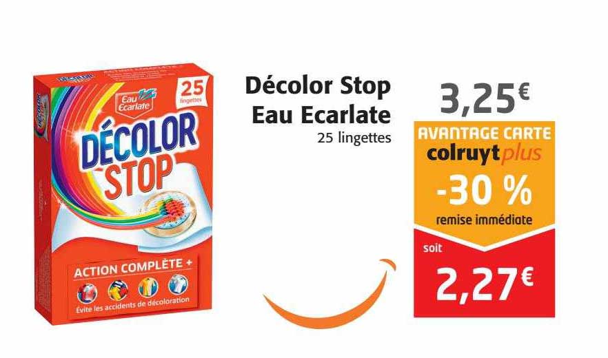 décolor stop eau ecarlate