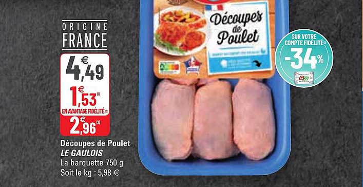 Découpes De Poulet Le Gaulois