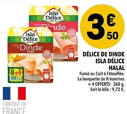Délice De Dinde Isla Délice Halal