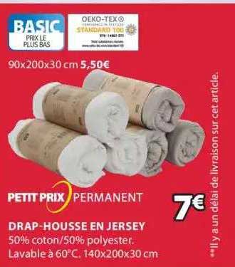 drap-housse en jersey