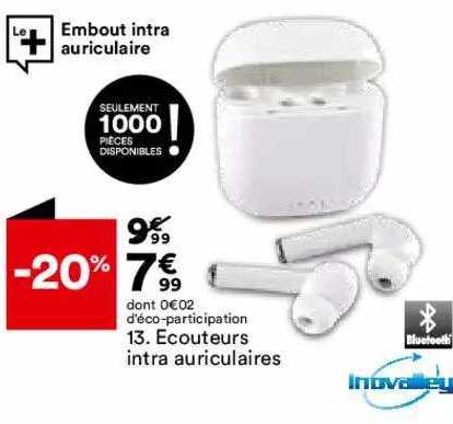 écouteurs intra auriculaires inovalley
