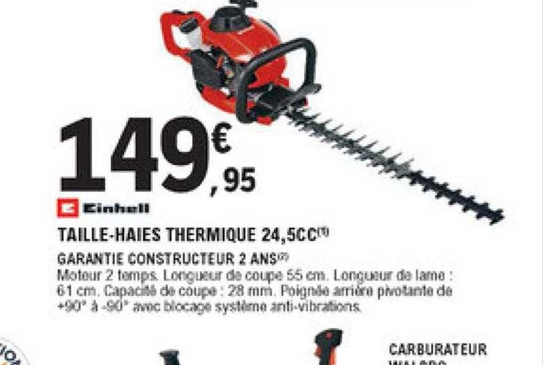 einhell taille-haies thermique 24.5cc