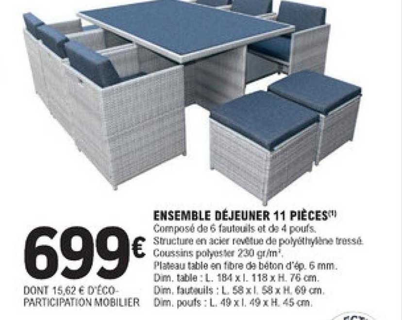 Ensemble Déjeuner 11 Pièces