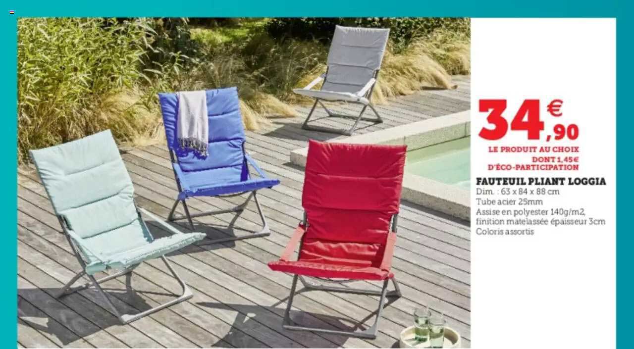 fauteuil pliant loggia