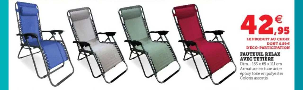 Fauteuil Relax Avec Têtière