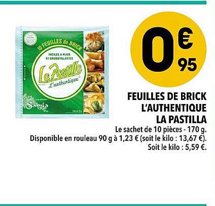 feuilles de brick l'authentique la pastilla