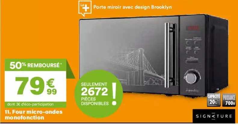 four micro-ondes monofonction signature