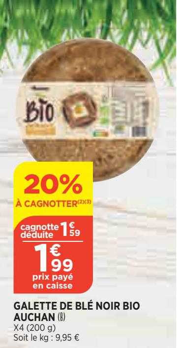 Galettes De Blé Noir Bio Auchan