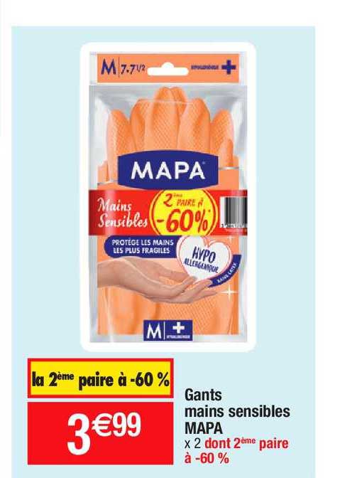 gants mains sensibles mapa
