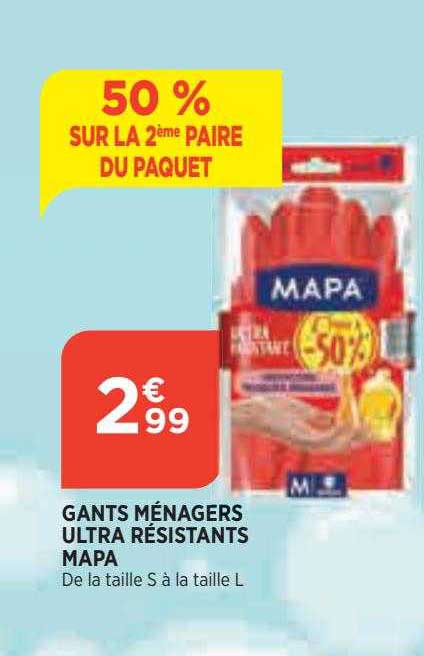 gants ménagers ultra résistants mapa