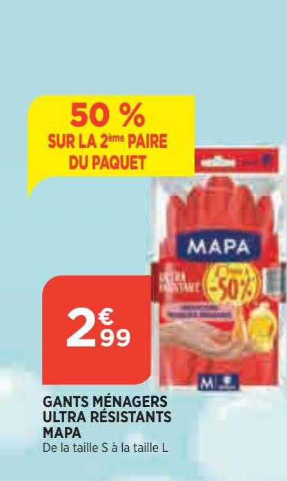 gants ménagers ultra résistants mapa