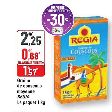 graine de couscous moyenne regia