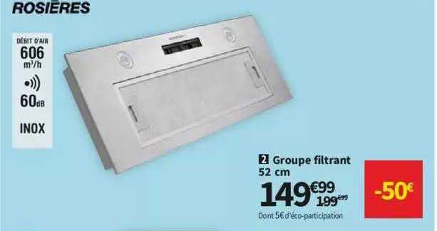 groupe filtrant 52 cm rosiēres