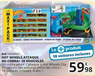 hot wheels attaque du cobra + 18 véhicules