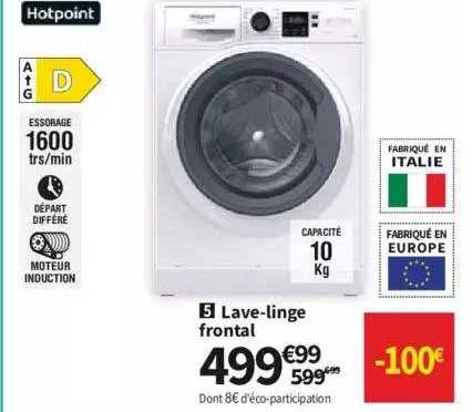 hotpoint lave-linge frontal